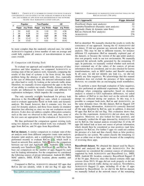 Mobile Apps Through Differential Analysis