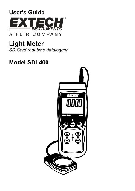 User's Guide Light Meter - Alpine Components