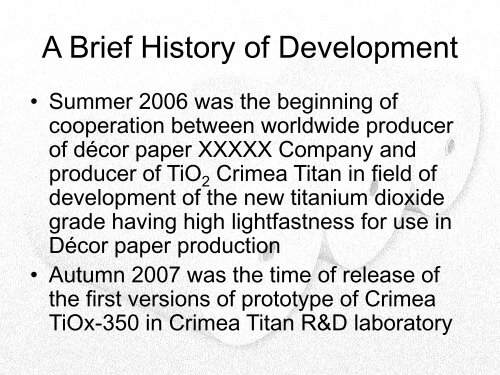 Crimea TiOx-350. New Titanium Dioxide Grade Having High Lightfastness for Use in Decor Paper. Industrial Production Prospects 