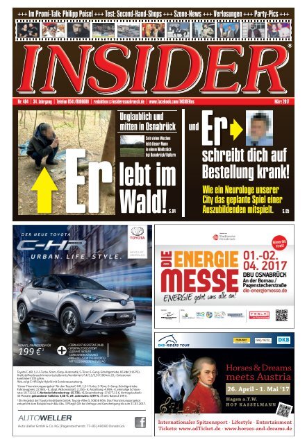INSIDER Osnabrück // März 2017 // No. 404