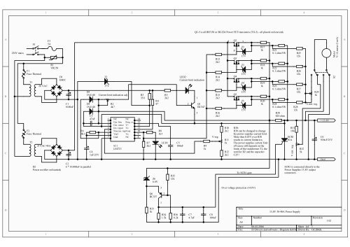 13.8V 40A Power Supply Schematic Prints