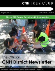 CNH District Newsletter - CNH CyberKey