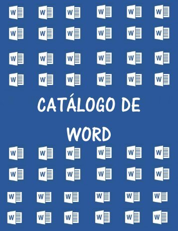 CATÁLOGO DE WORD