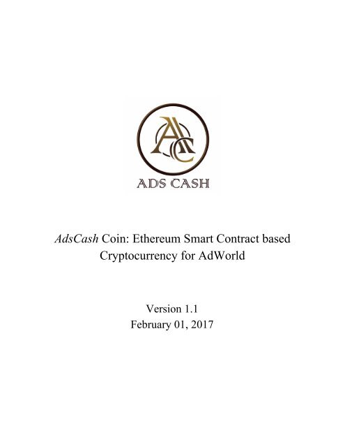 AdsCashCoinEthereumSmartContractbasedCryptocurrencyforAdWorld-2