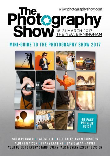 mini-guide to The Photography Show 2017