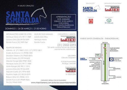 Catalogo Marcha News - VI Santa Esmeralda