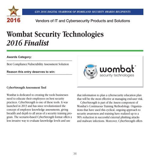 Government Security News 2016 Digital Yearbook