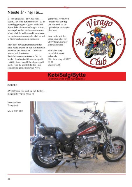 News nr. 1 - Virago MC Tur Klub