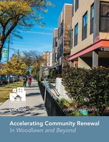 Accelerating Community Renewal - In Woodlawn and Beyond