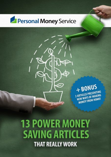 13 Power Money Saving Articles + Bonus