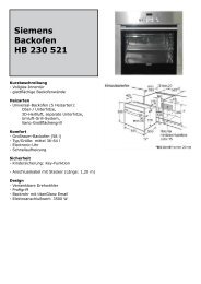 Siemens Backofen HB 230 521