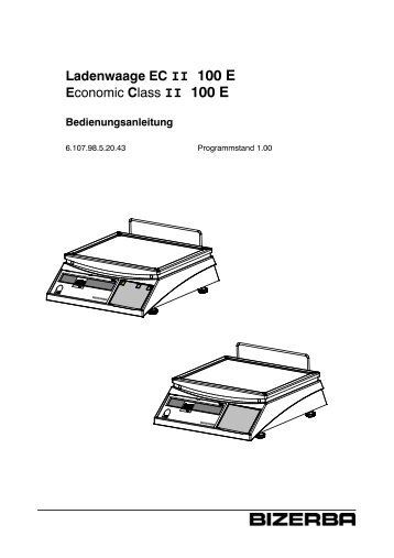 Bedienungsanleitung EC II 100 E