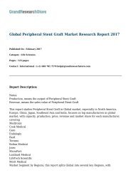 Global Peripheral Stent Graft Market Research Report 2017