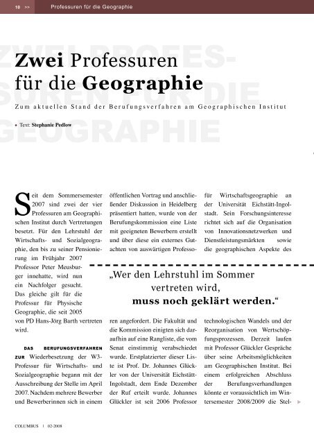 Ausgabe 12 - Geographisches Institut Uni Heidelberg - Universität ...