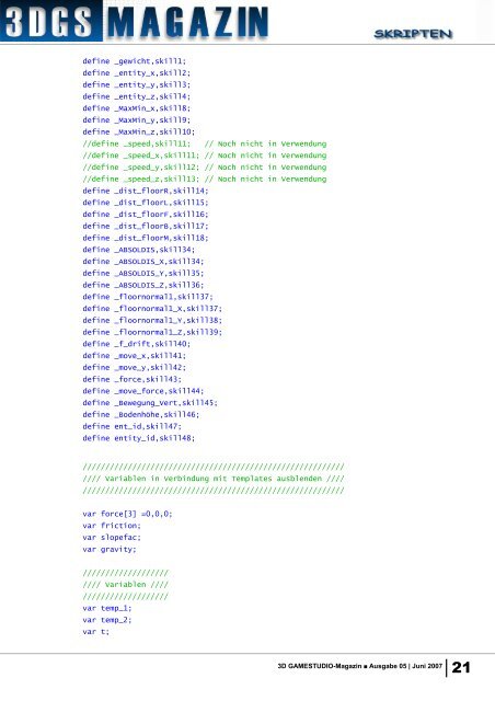 3D Gamestudio und MySQL