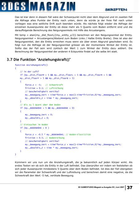 3D Gamestudio und MySQL