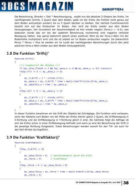 3D Gamestudio und MySQL