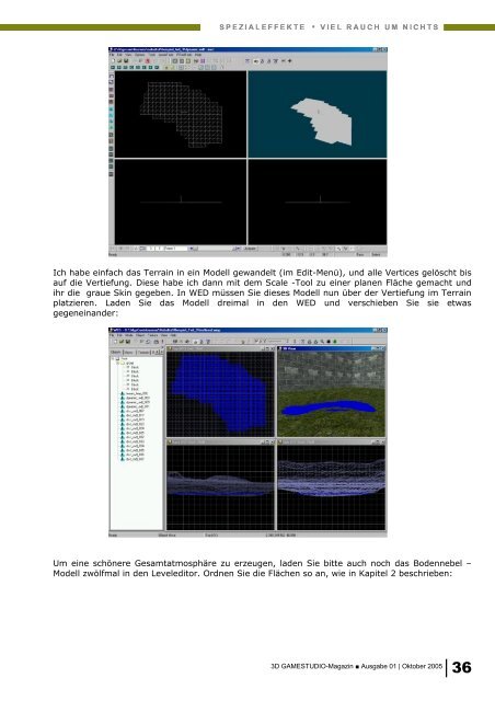 3D GAMESTUDIO-Magazin Ausgabe 01 | Oktober 20051