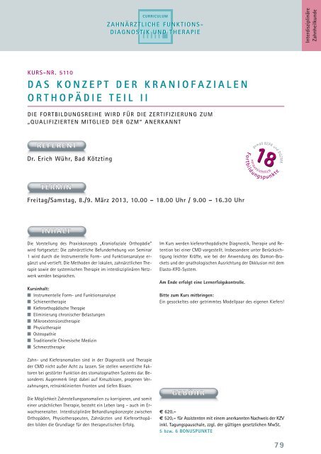 Programmheft - 1. Halbjahr 2013 - Dr. Hinz Unternehmen