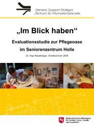 Evaluationsstudie zur Pflegeoase im ... - Demenz Support Stuttgart
