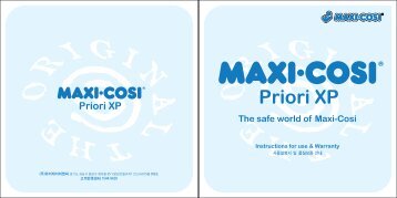 MAXI-COSI PRIORI XP MANUAL
