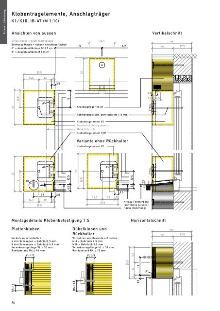 Klobentragelemente, Anschlagträger - Stahlton Bauteile