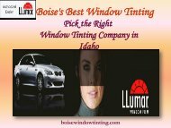   Residential Window Tinting Idaho|Boise Window Tinting