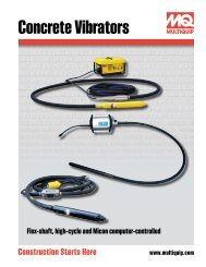 Multiquip Concrete Vibrators