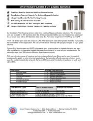 onstream filters for liquid service - Smither Equipment, Inc.