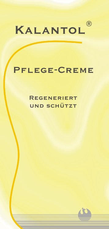 Kalantol Pflege-Creme - PHÃ–NIX LABORATORIUM GmbH