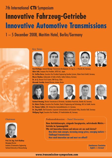 Innovative Fahrzeug-Getriebe Innovative Automotive Transmissions