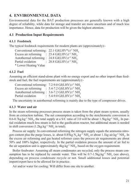 PRODUCTION OF AMMONIA - OCI Nitrogen