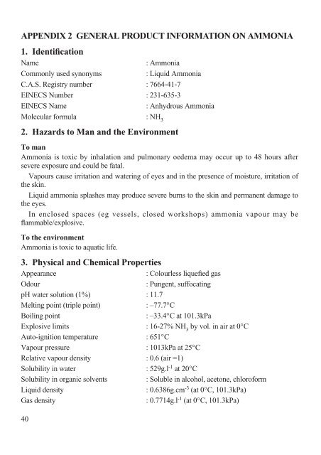 PRODUCTION OF AMMONIA - OCI Nitrogen