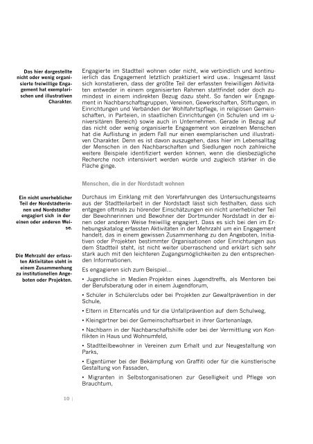 Topographie des Engagements in der Dortmunder Nordstadt