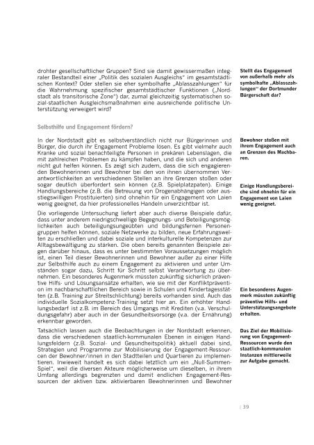 Topographie des Engagements in der Dortmunder Nordstadt