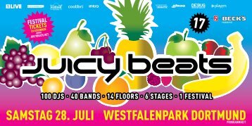 SAMSTAG 28. JULI WESTFALENPARK DORTMUND - Juicy Beats