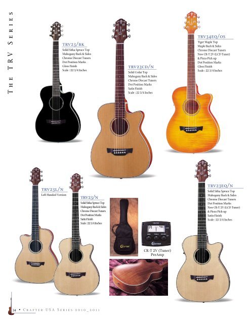 2010~2011 - Crafter acoustic guitars, buy acoustic guitars