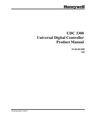 UDC 3300 Universal Digital Controller Product Manual