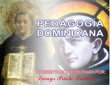Conceptos y postulados característicos de la pedagogía dominicana