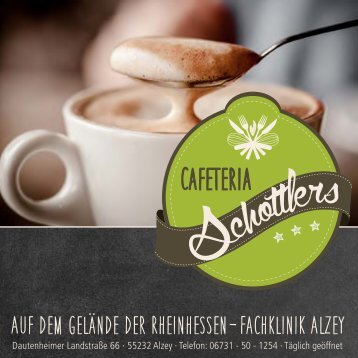 Speisekarte Cafeteria Alzey