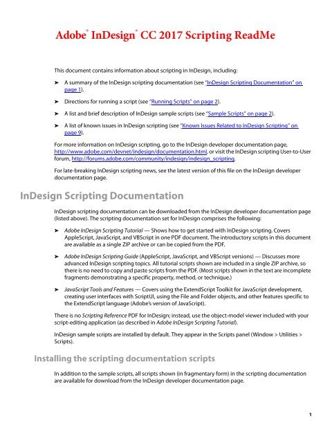 InDesign CC 2017 Scripting Read Me