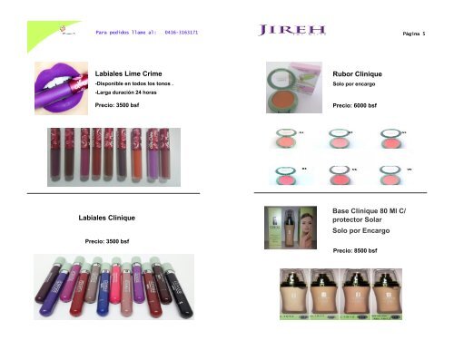 catalogo maquillaje