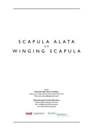 SCAPULA ALATA WINGING SCAPULA - Skulderklinikken Viborg ApS