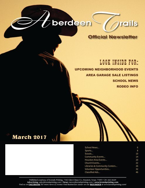 Aberdeen Trails March 2017