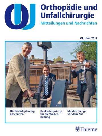 Orthopädie und Unfallchirurgie - Mitteilungen und Nachrichten 5/2011