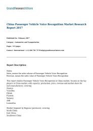 China Passenger Vehicle Voice Recognition Market Research Report 2017 