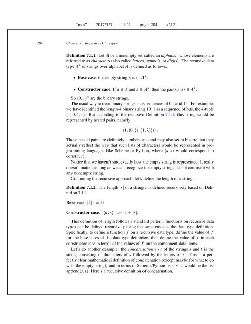 Mathematics for Computer Science