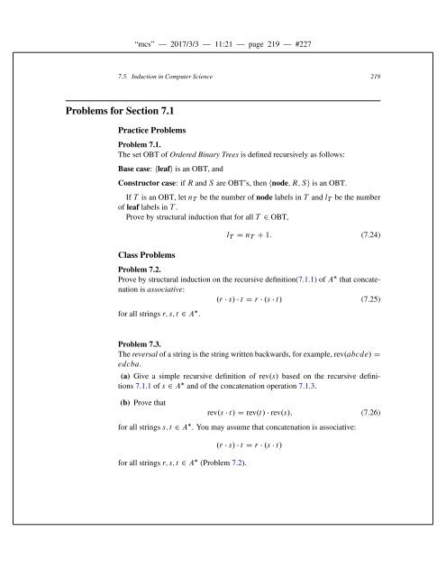 Mathematics for Computer Science