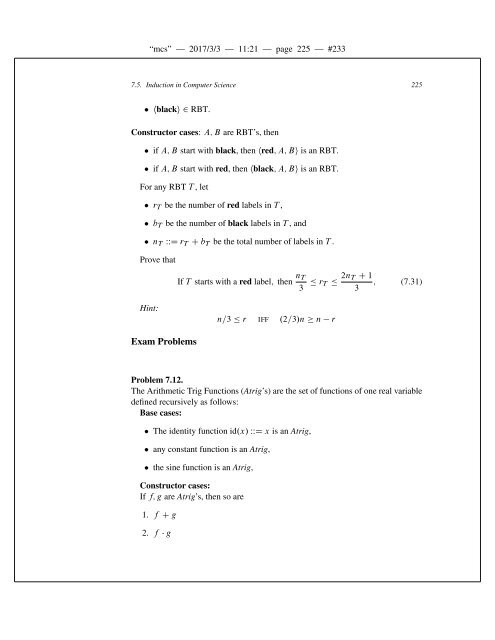 Mathematics for Computer Science