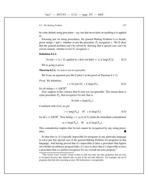 Mathematics for Computer Science